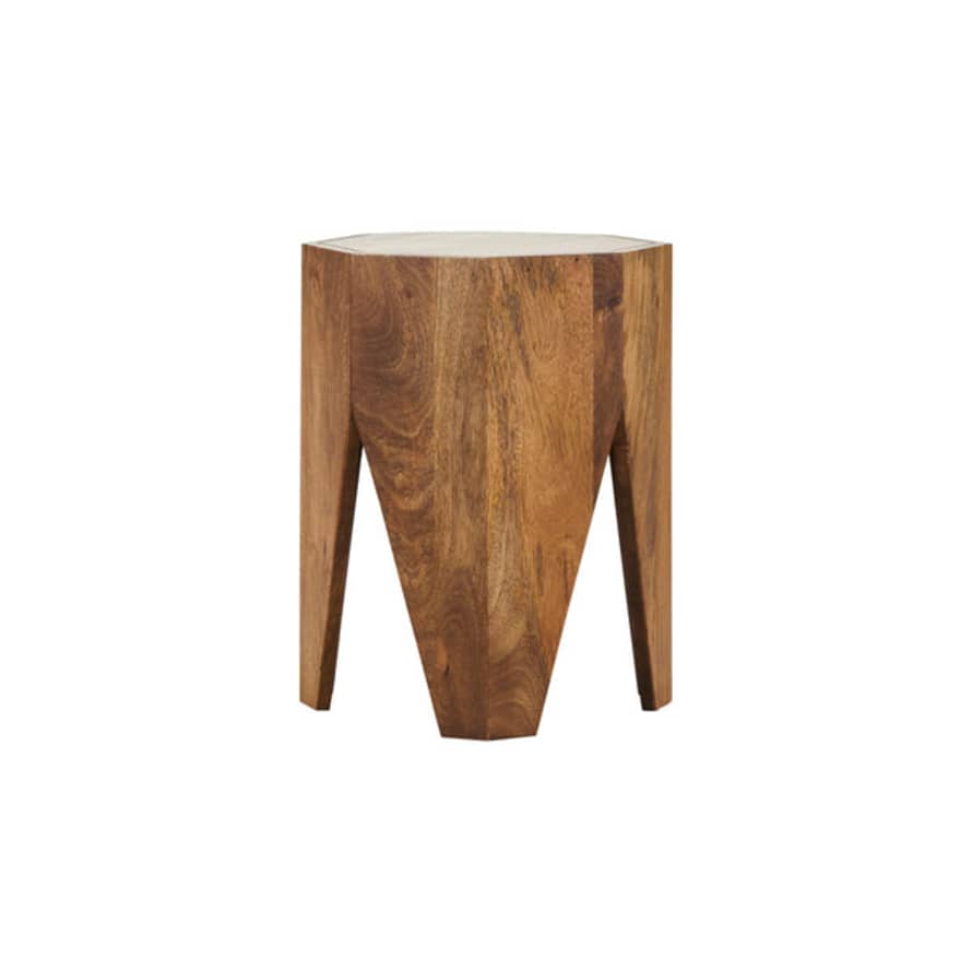 House Doctor Wooden Stool/side Table
