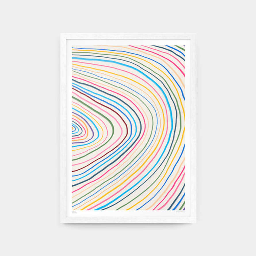 Kelly Knaga A3 Sideways Rainbow No. 5 Print