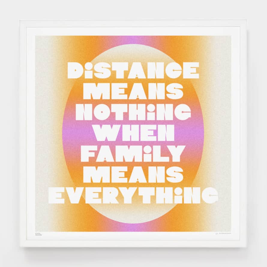 Edinah Large Distance Means Nothing Print