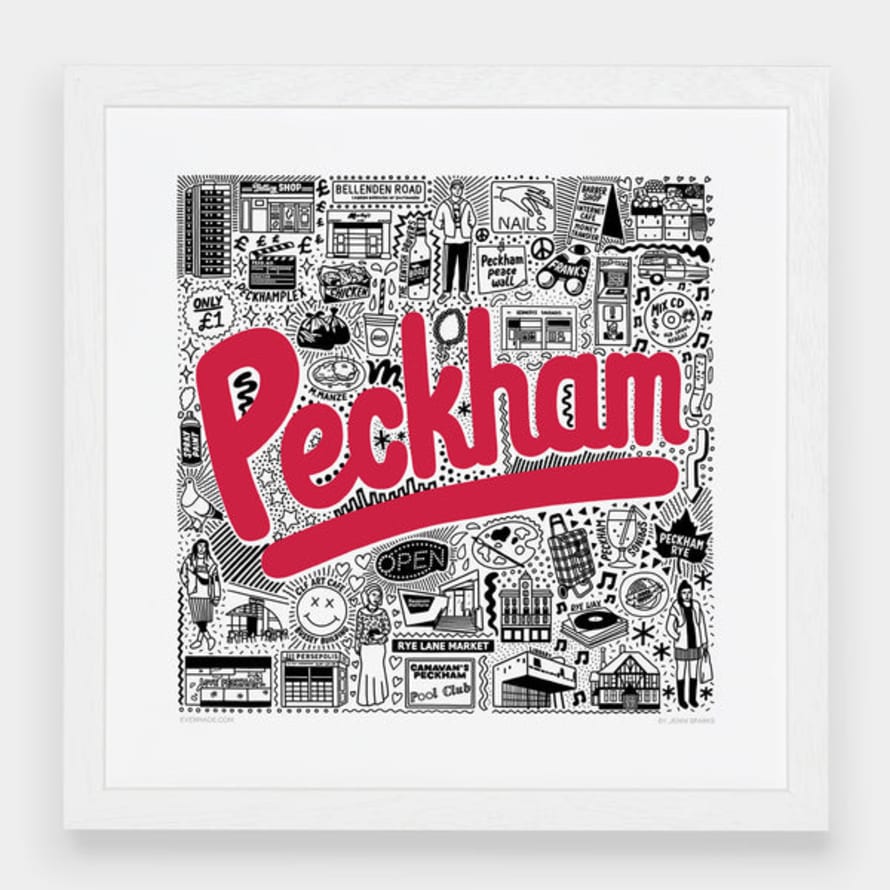Jenni Sparks Small Peckham Hometown Print