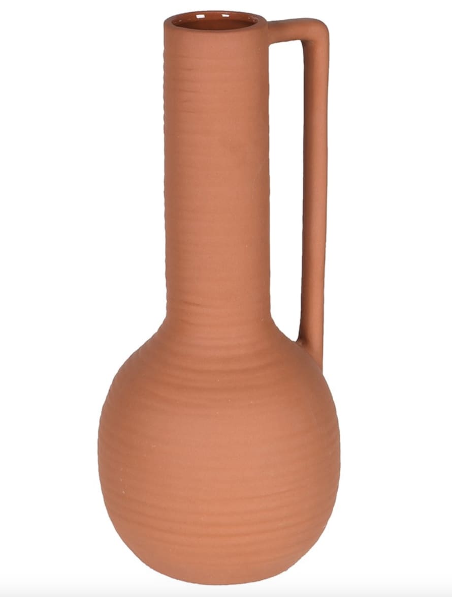 THE BROWNHOUSE INTERIORS Terracotta jug with handles 