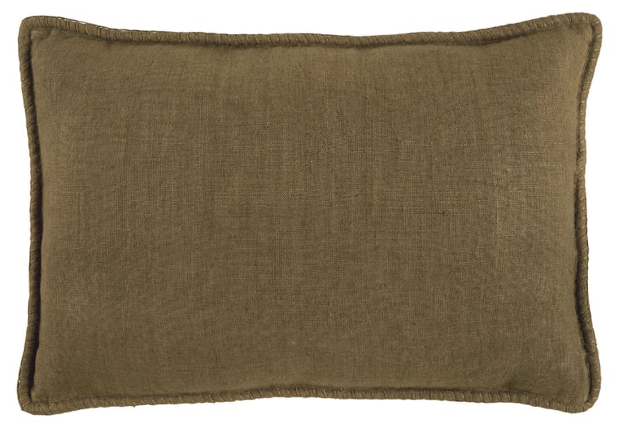 THE BROWNHOUSE INTERIORS Louise Bronze Linen Cushion