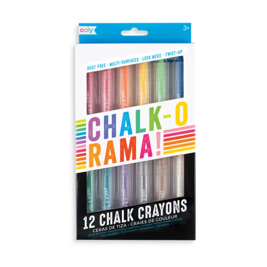 Ooly - Chalk-o-rama Dustless Chalk - Set Of 12