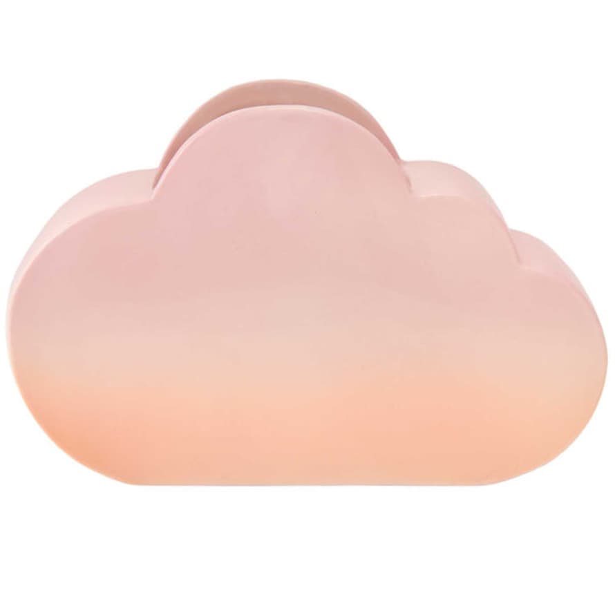 Rico Design Pink Orange Ceramic Cloud Sunset Vase