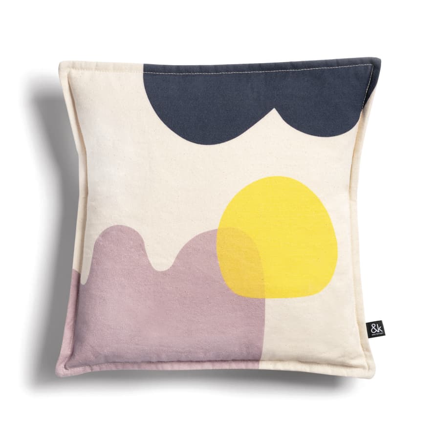 &klevering Cushion Collage Square Yellow