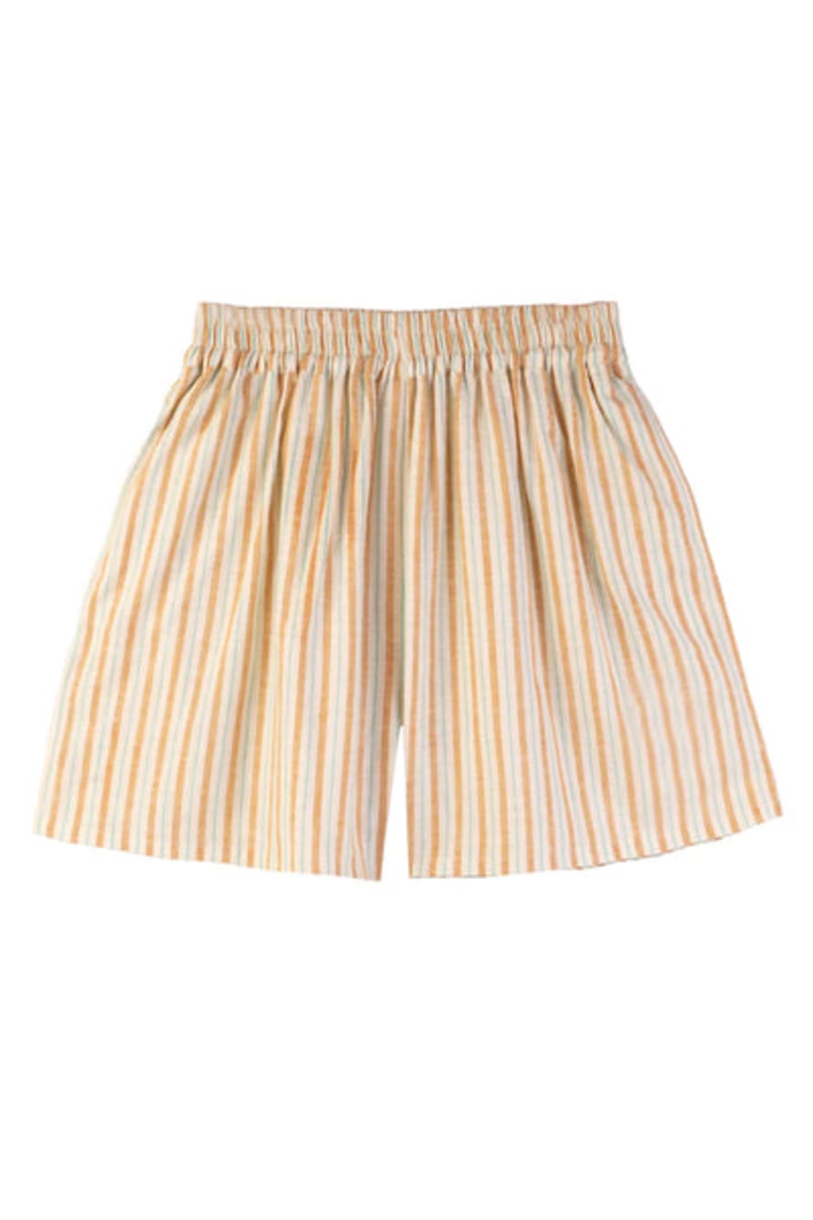 LF Markey Citrus Stripe Basic Linen Shorts 