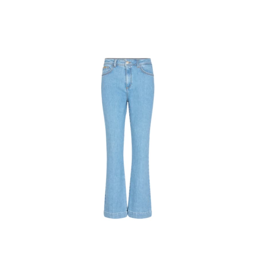 Mos Mosh Jessica Kyoto Flare Jeans - Light Blue