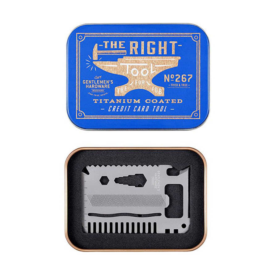 Gentlemen's Hardware Credit Card Tool-Titanium