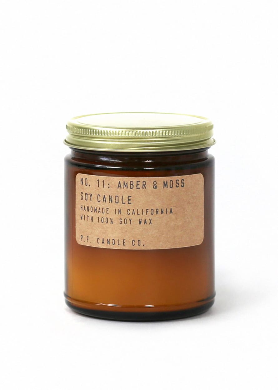 P. F. Candle co. Amber & Moss– 7.2 oz Soy Candle