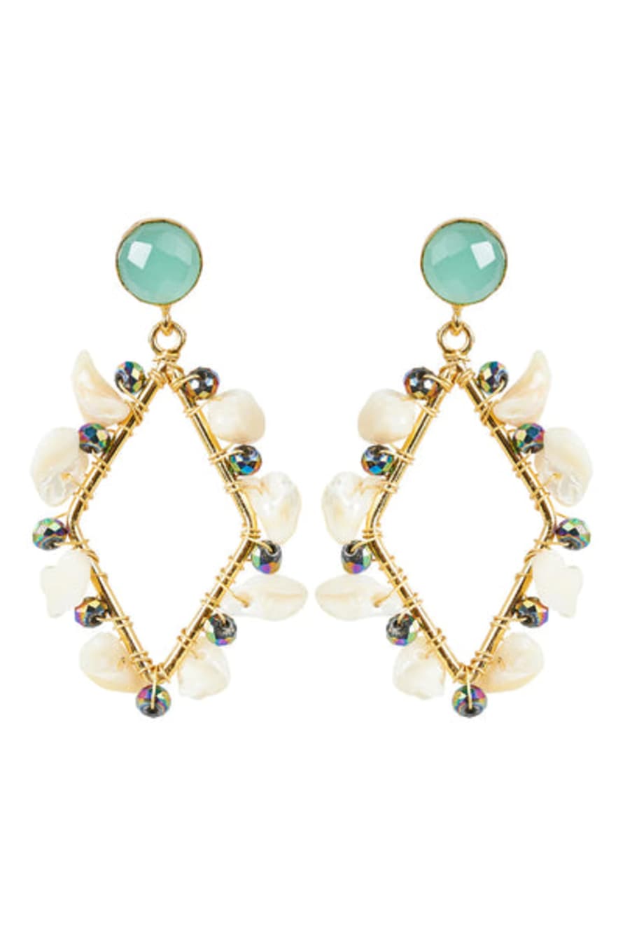Eb & Ive Eden Luxe Earring - Pearl