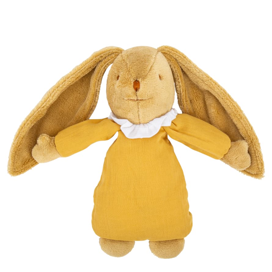 Trousselier Musical Bunny Fluffy 25Cm - Curry Organic Cotton 