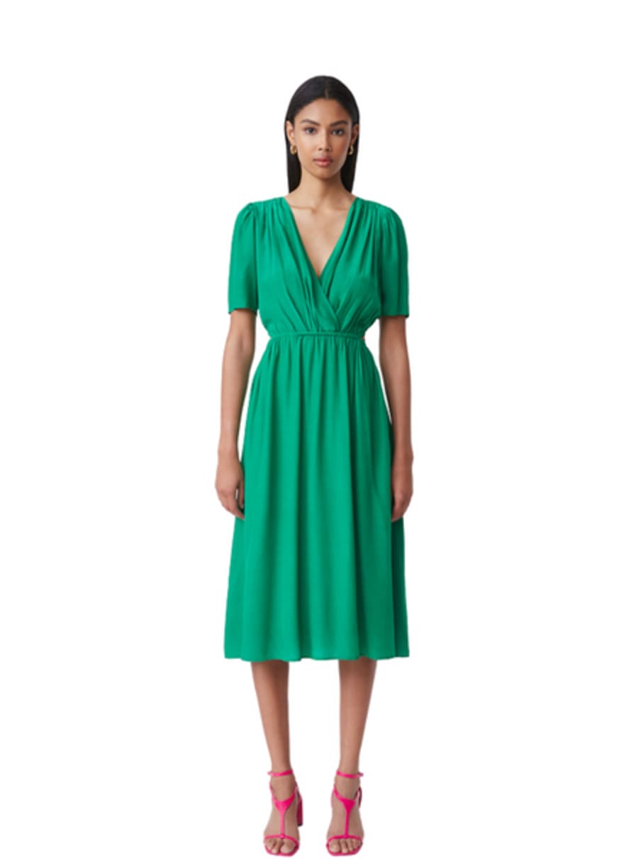 SUNCOO Ciska Dress In Vert 