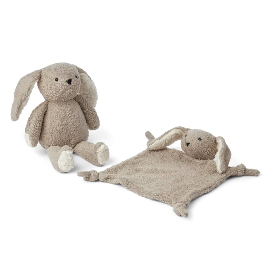 Liewood Ted Baby Gift Set - Rabbit / Pale Grey