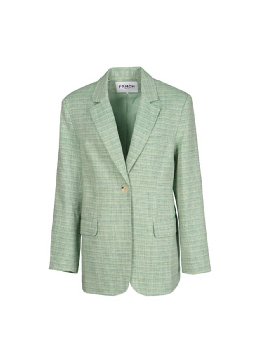 FRNCH Blazer Jacket In Delicate Green