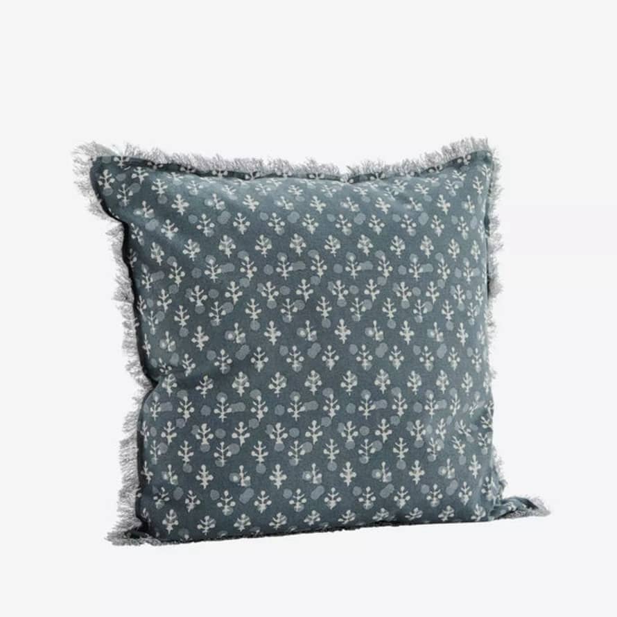 Madam Stoltz Patterned Cotton Cushion Cover
