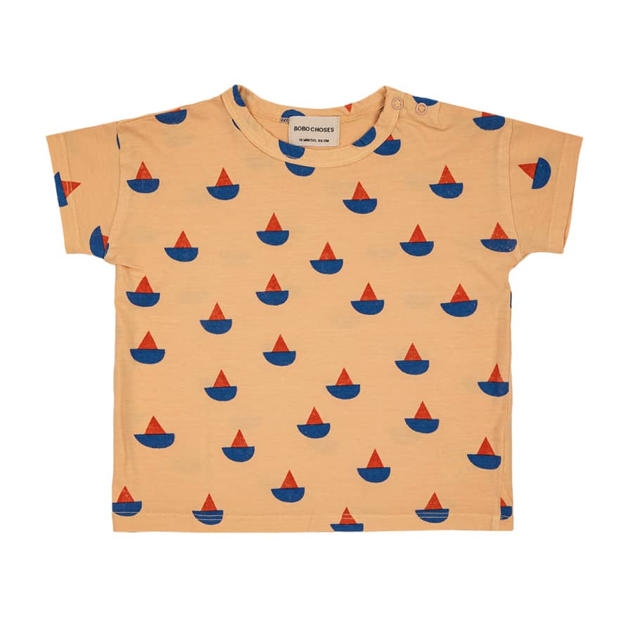 Bobo Choses Sail Boat All Over T Shirt