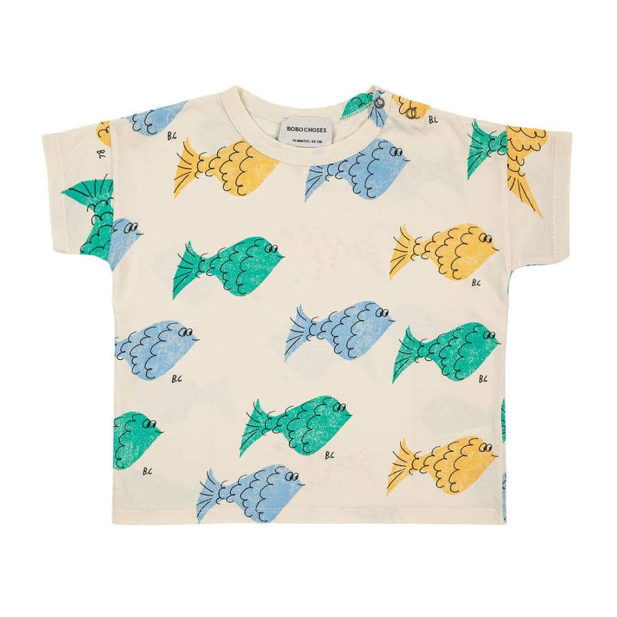 Bobo Choses Multicolour Fish All Over T Shirt