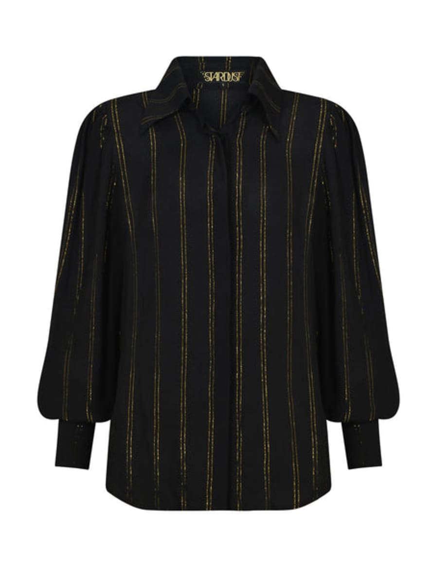 Stardust Black Golden Stripe Amelia Shirt 