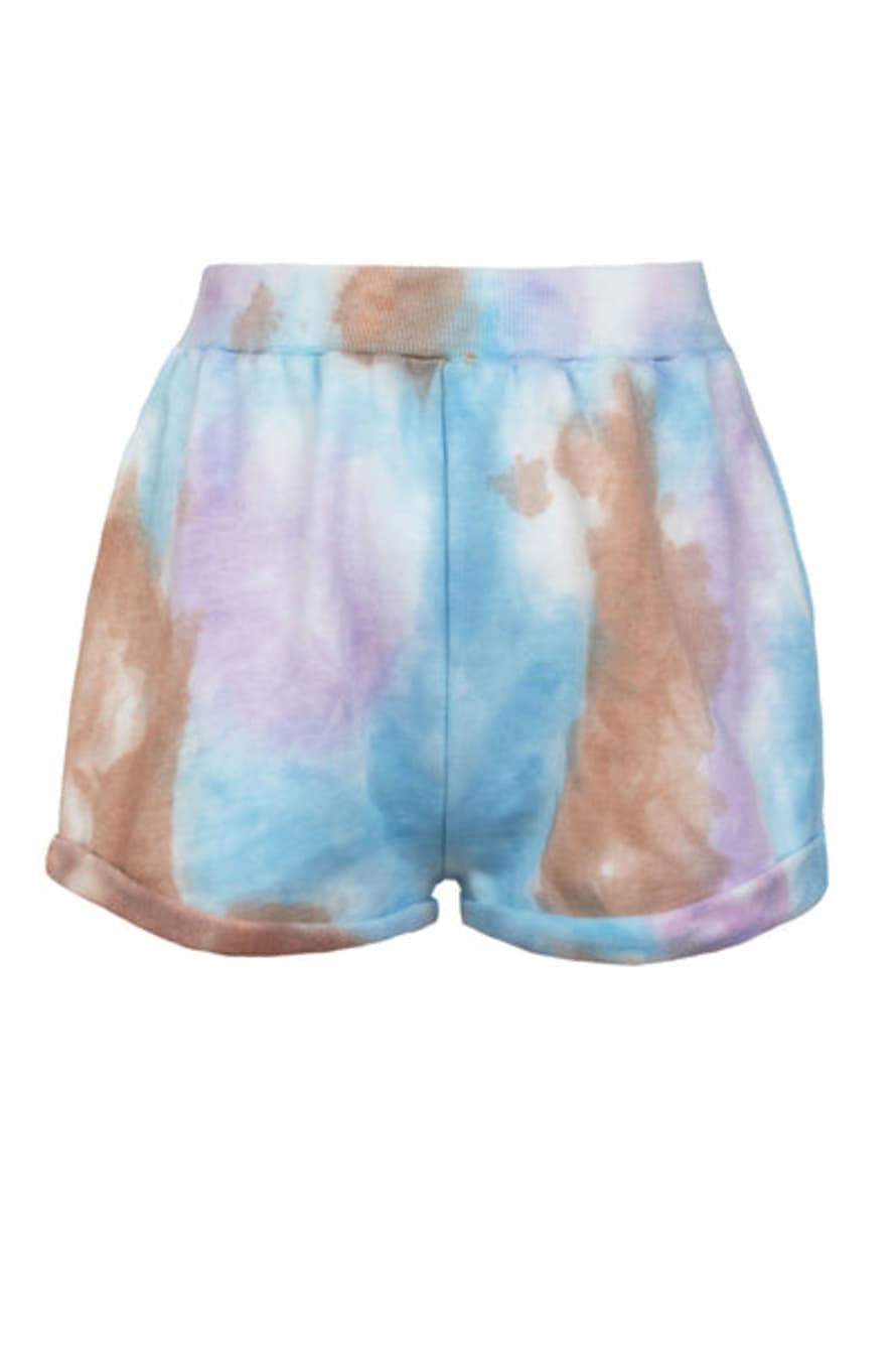 Ragdoll LA Lilac Multi Tie Dye Sweat Shorts