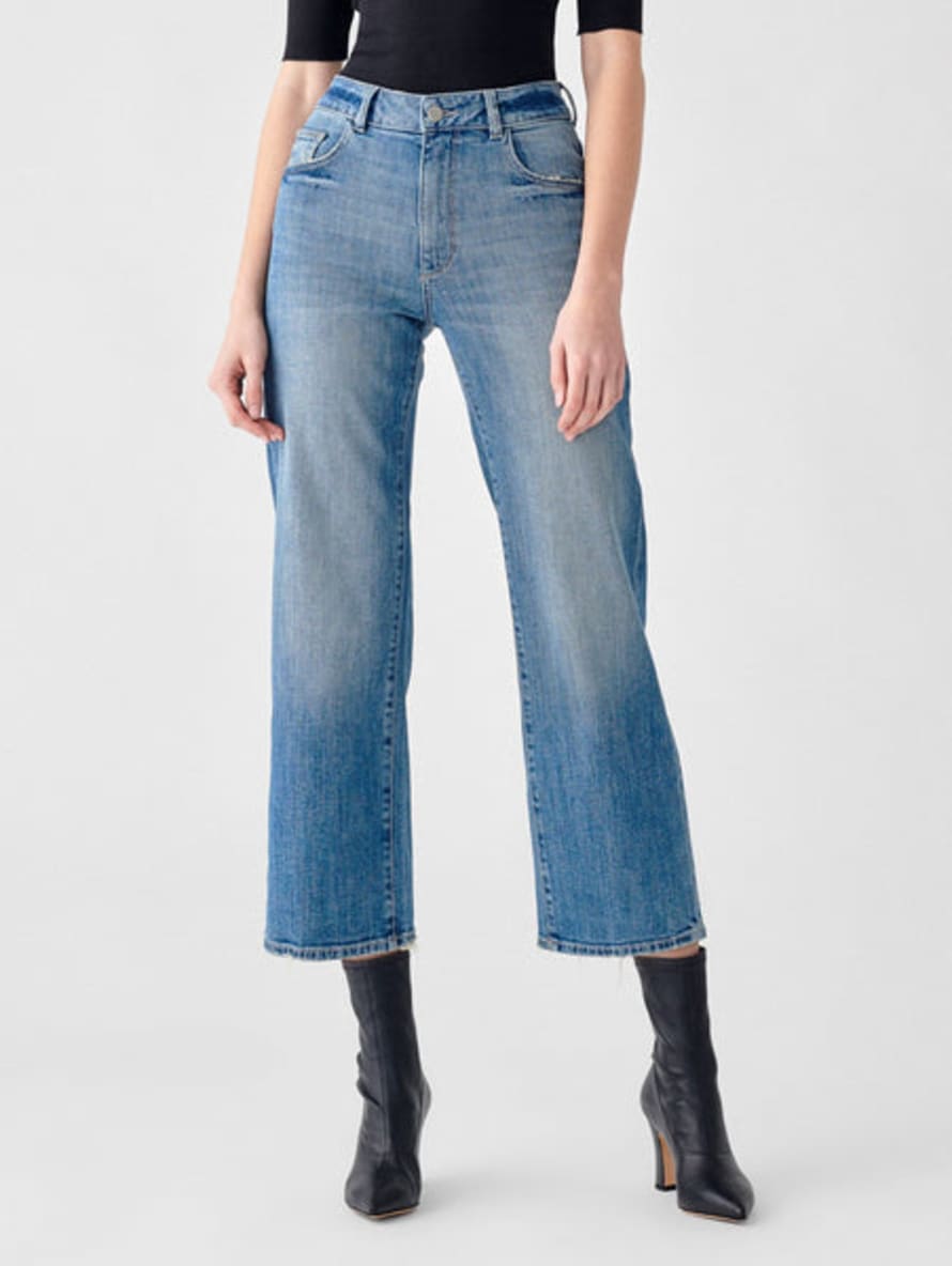 DL1961 Hepburn Barlowe Wide Leg High Rise Vintage Jeans