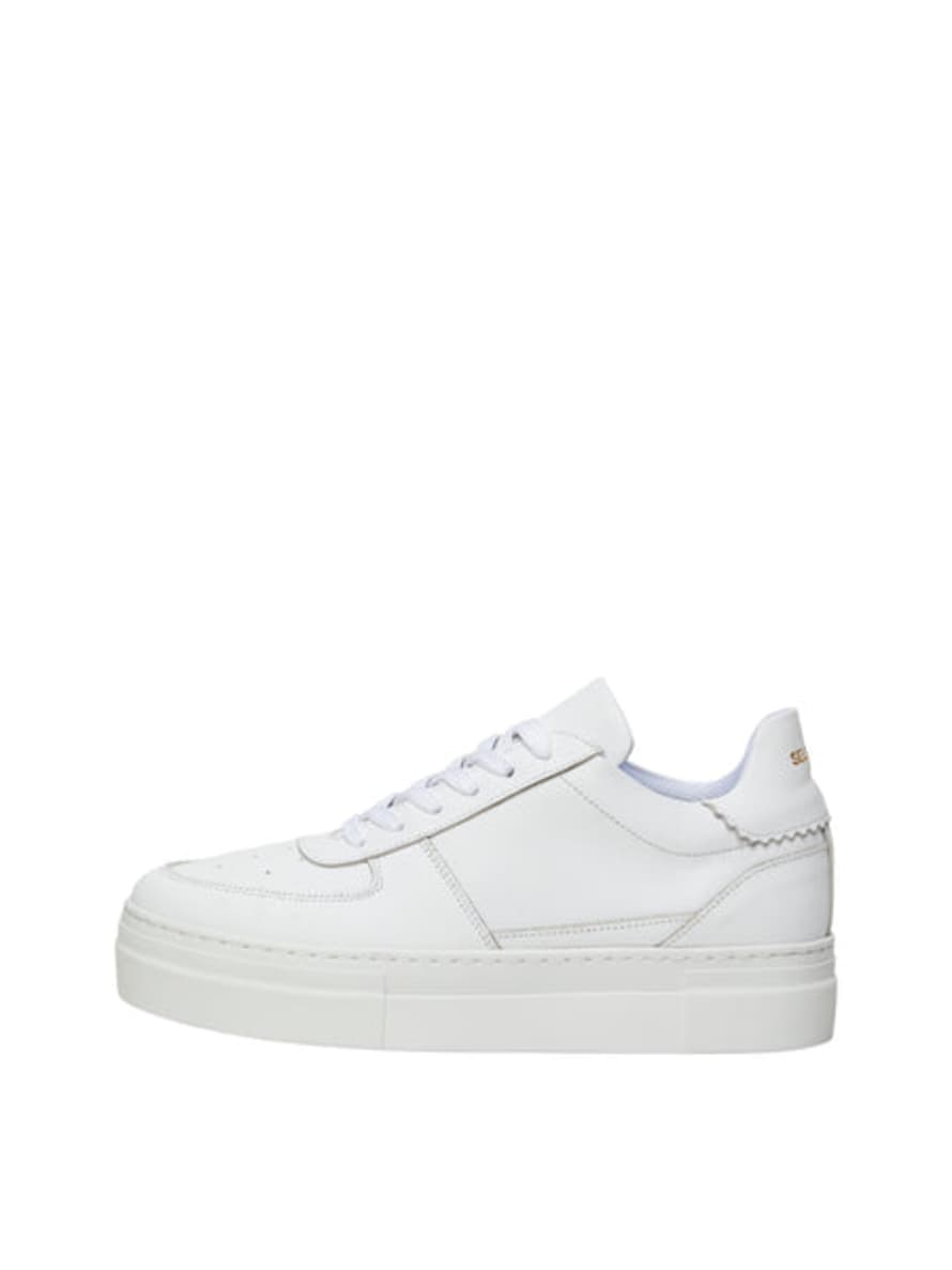 Selected Femme Harper Leather Trainers