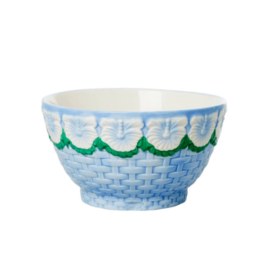 rice Ceramic Bowl Blue