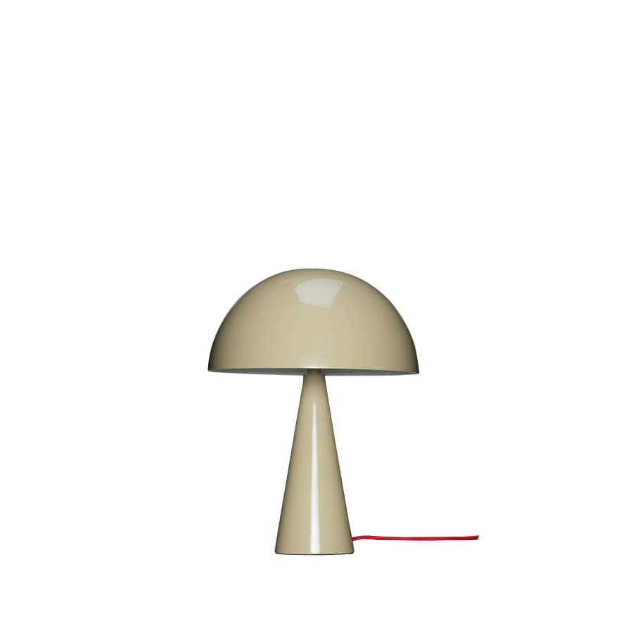 Hubsch Mush Table Lamp Mini in Sand and Red