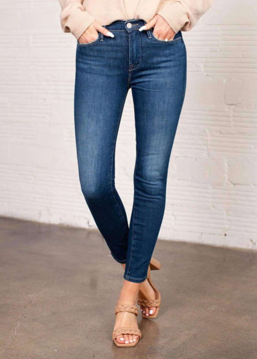Frame Le High Skinny Cropped Jeans - Terre