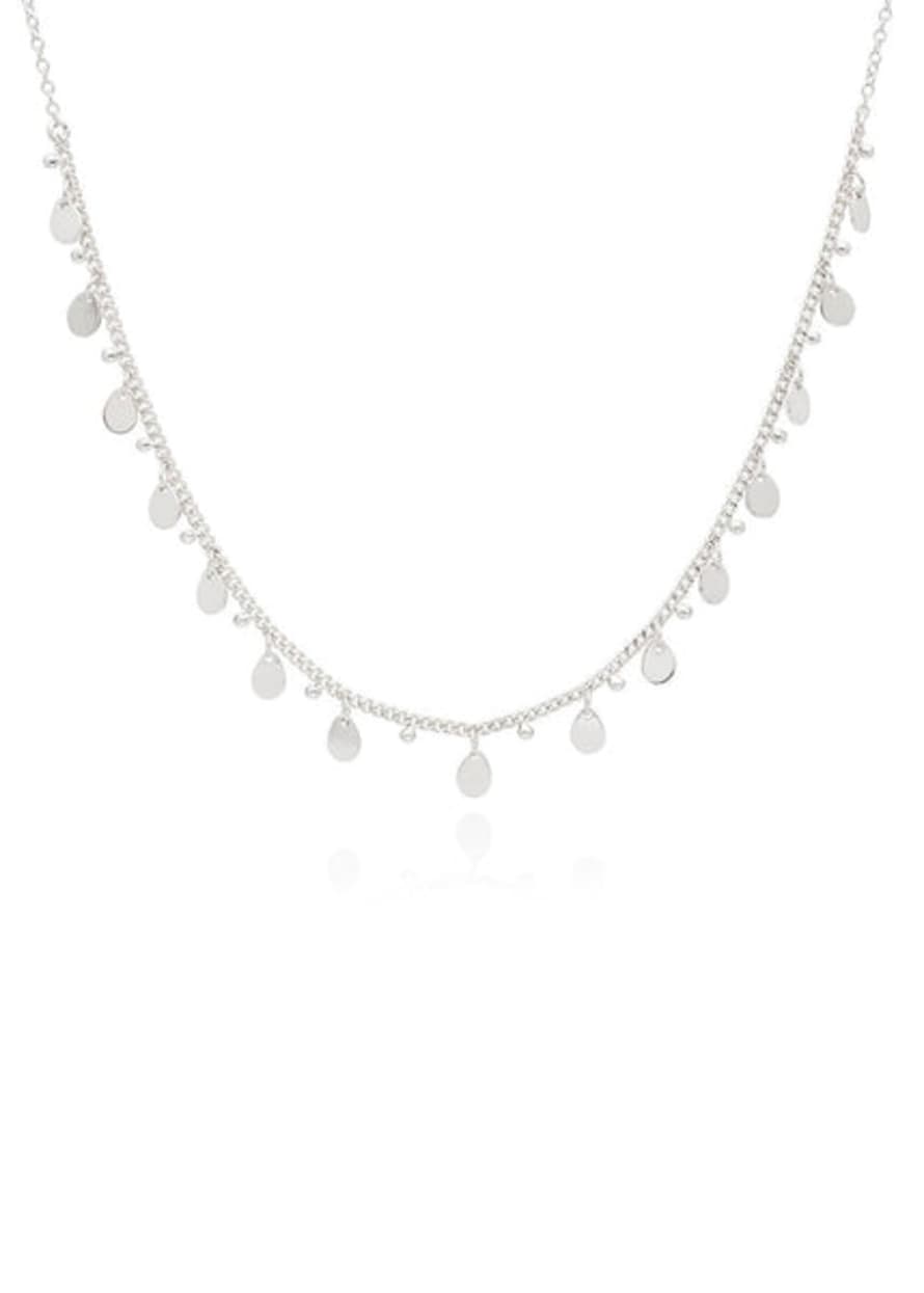 Anna Beck Charm Collar Choker Necklace - Silver