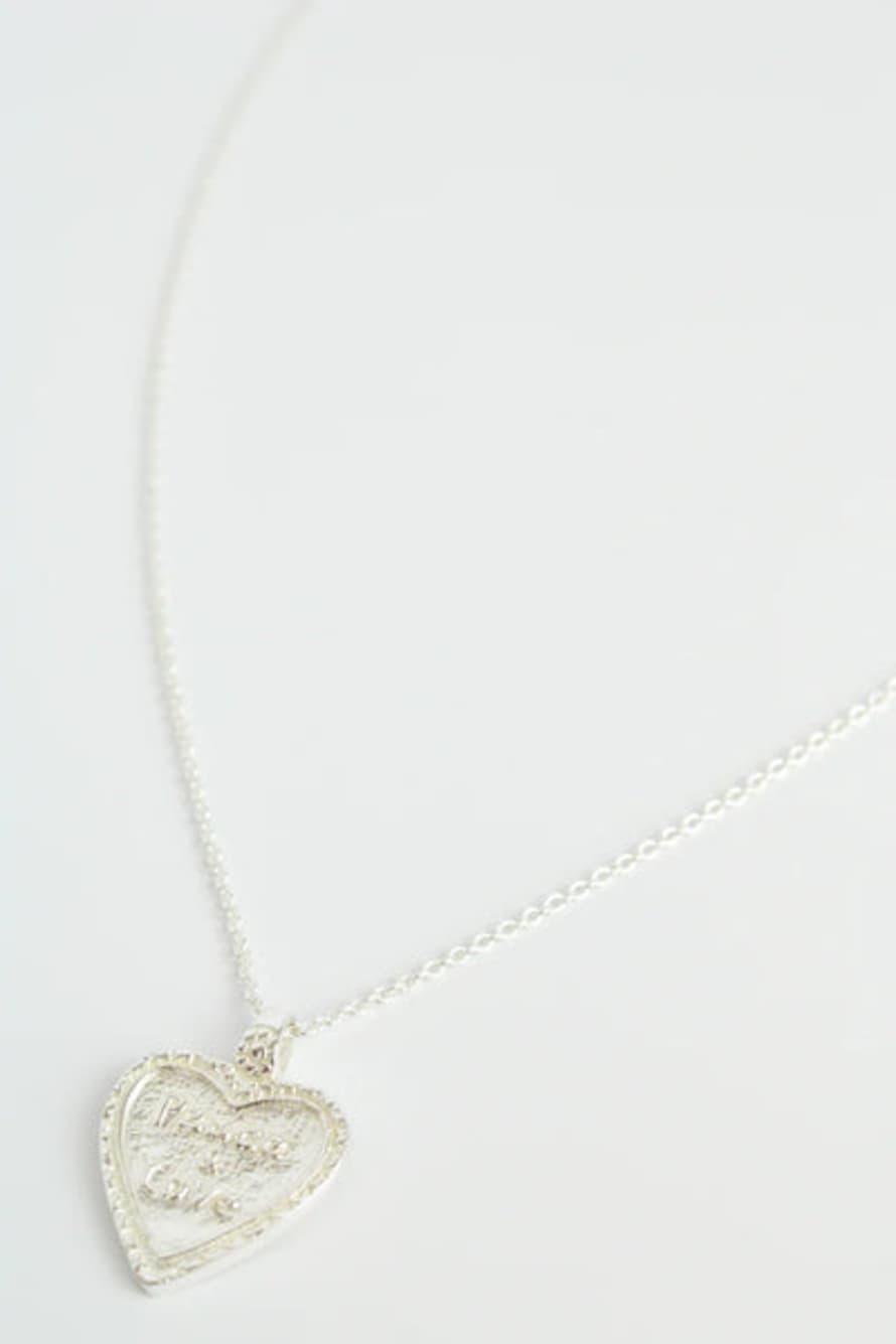 My Doris Silver Peace And Love Necklace