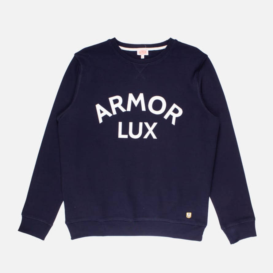 Armor Lux Logo Sweatshirt - Marine Deep/