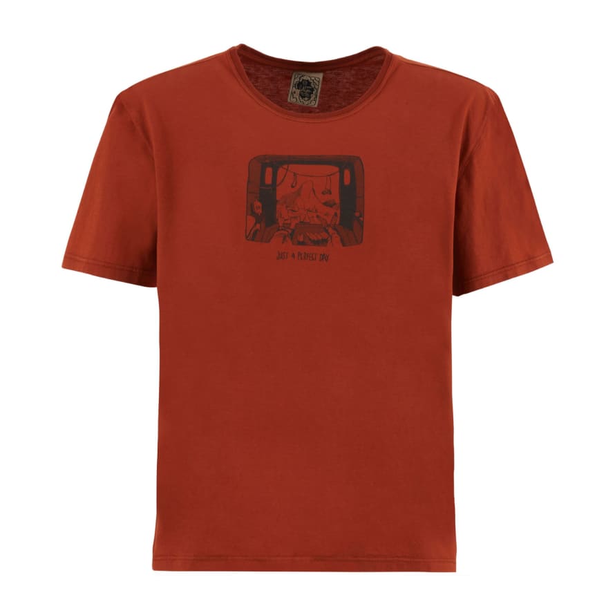 E9 T Shirt Van Uomo Red Clay