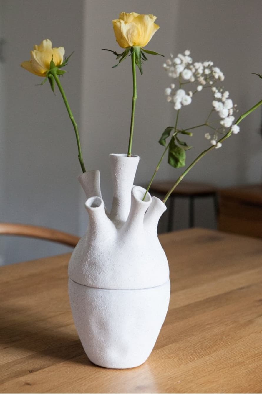 The Home Collection White Coral Vase