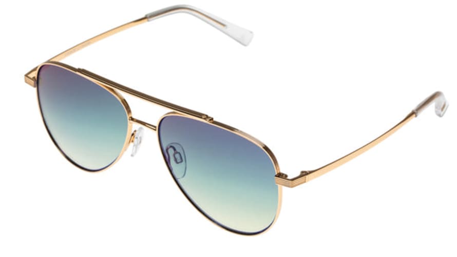 Le Specs Bright Gold Evermore Sunglasses