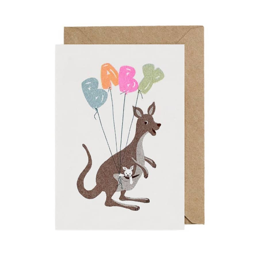 Petra Boase New Baby Card Kangaroo