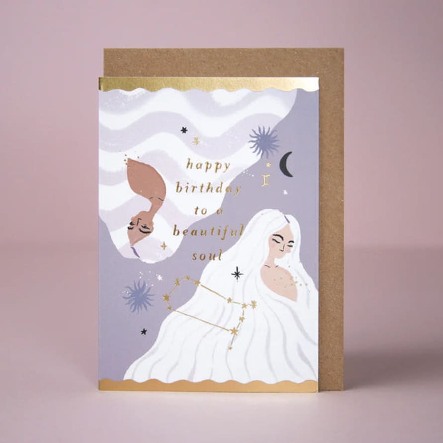 Sister Paper Co Souls Zodiac Birthday Card