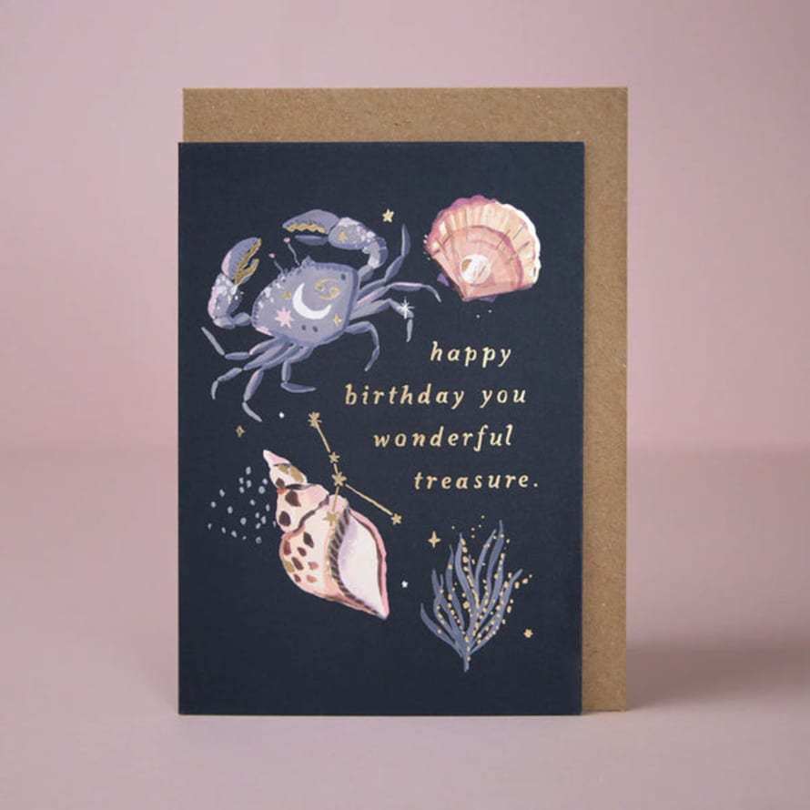 Sister Paper Co Treasure Zodiac Birthday Card