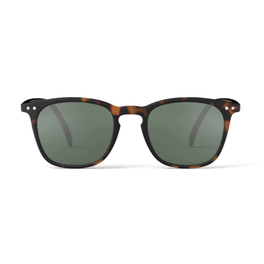 IZIPIZI #E Sun Tortoise Green Lenses Sunglasses