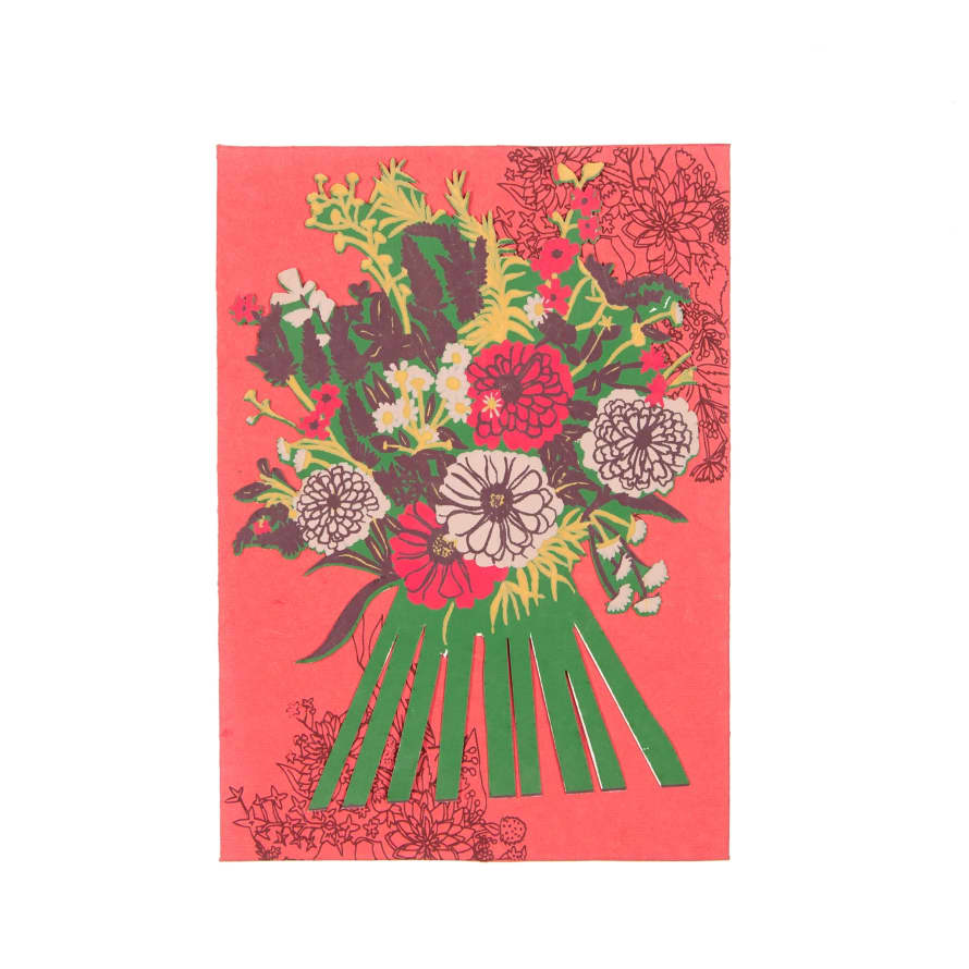 East End Press Marigold Bouquet Card