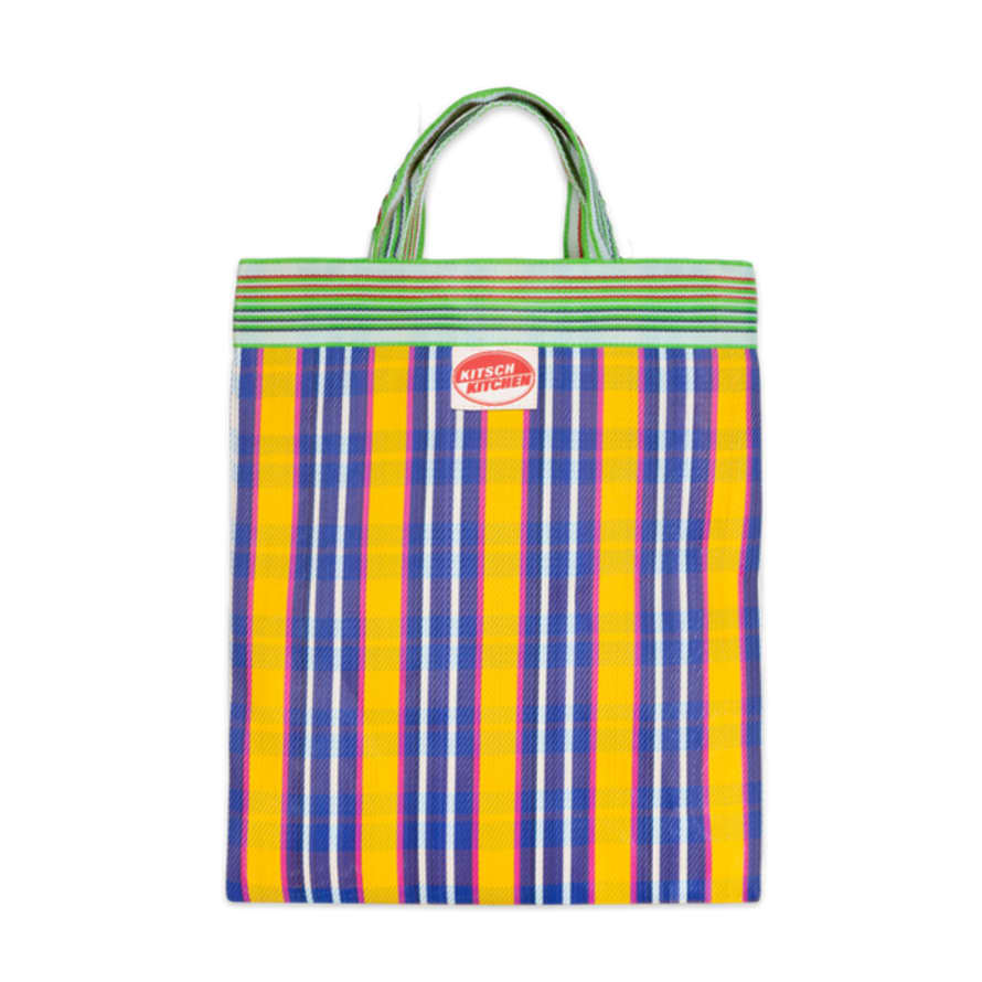 Kitsch Kitchen Blue Stripes Tote Bag