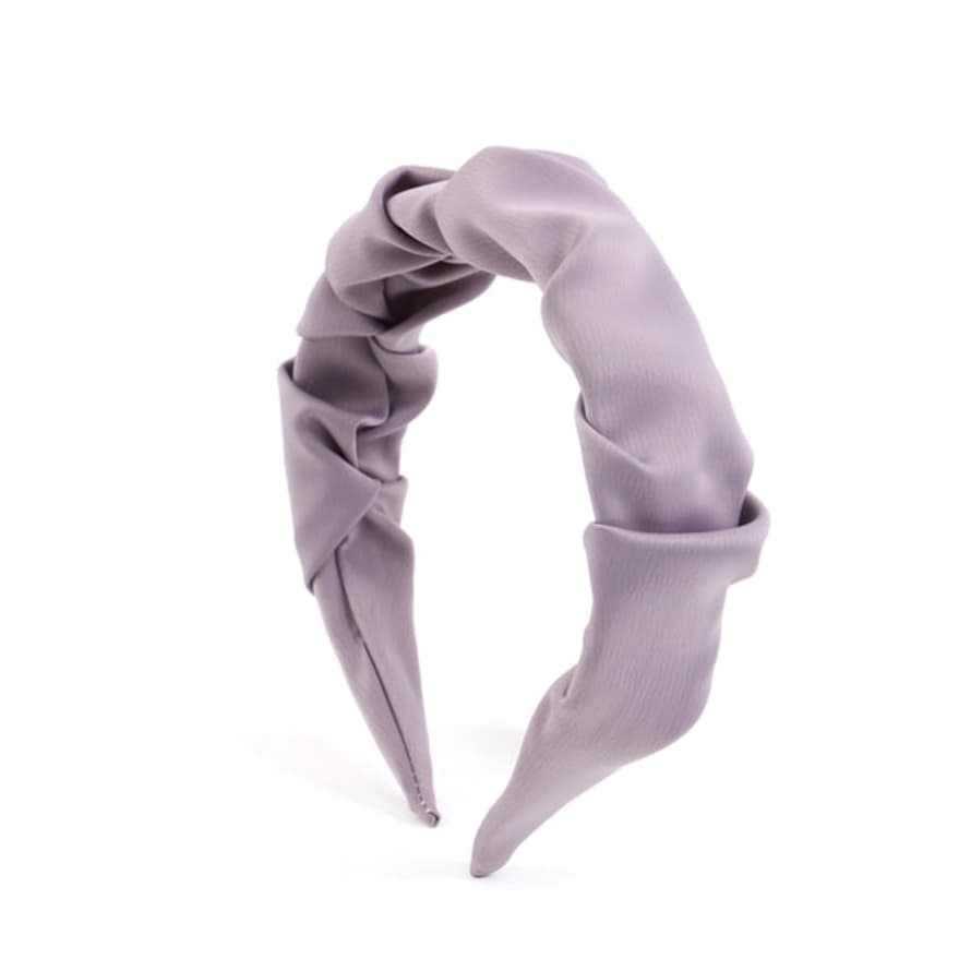 Lark London Silky Rouched Hairband Lilac