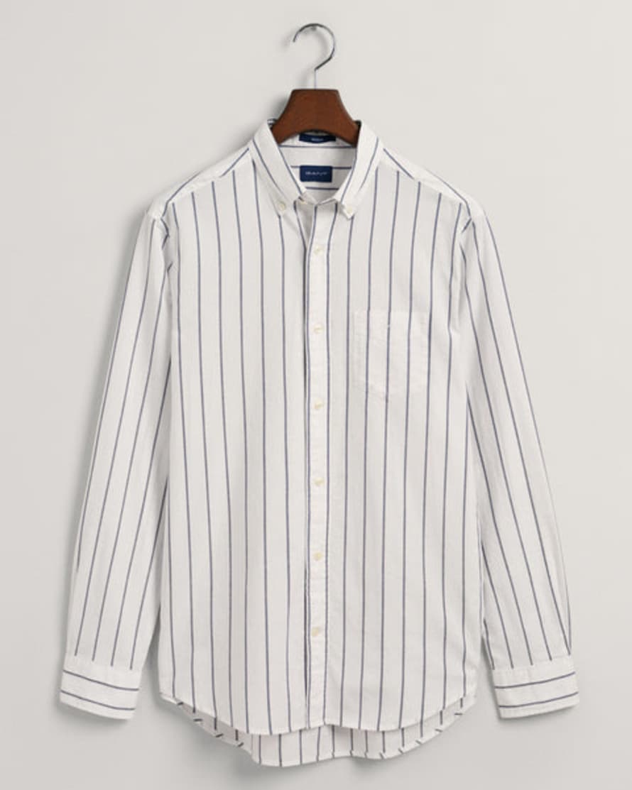 Gant Eggshell Striped Oxford Regular Fit Shirt