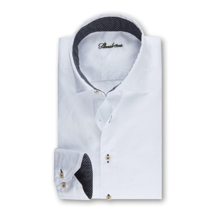 Stenstroms White Casual Slimline Shirt