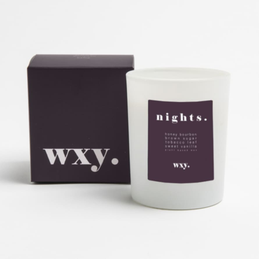 WXY Candle - Nights - Bourbon Sugar And Tobacco Leaf