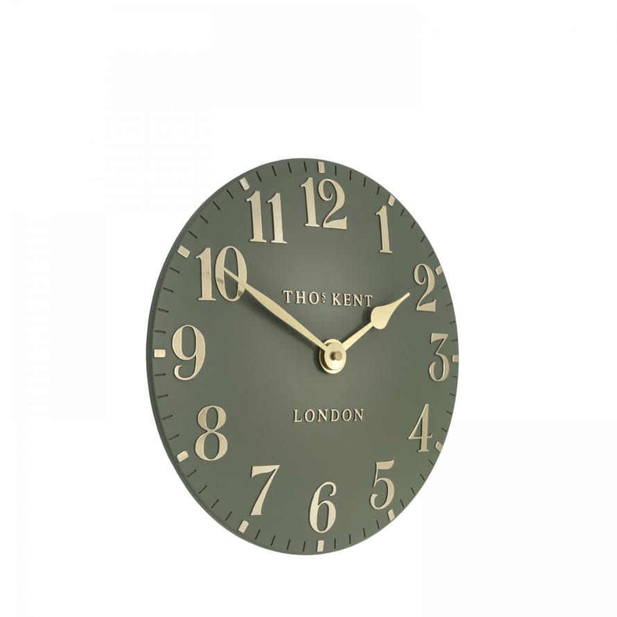 Thomas Kent Clocks Litchen Green 12" Arabic Wall Clock 