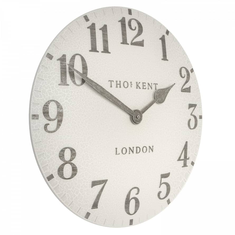 Thomas Kent Clocks Outdoor Arabic Wall Clock | 20" | Crackle