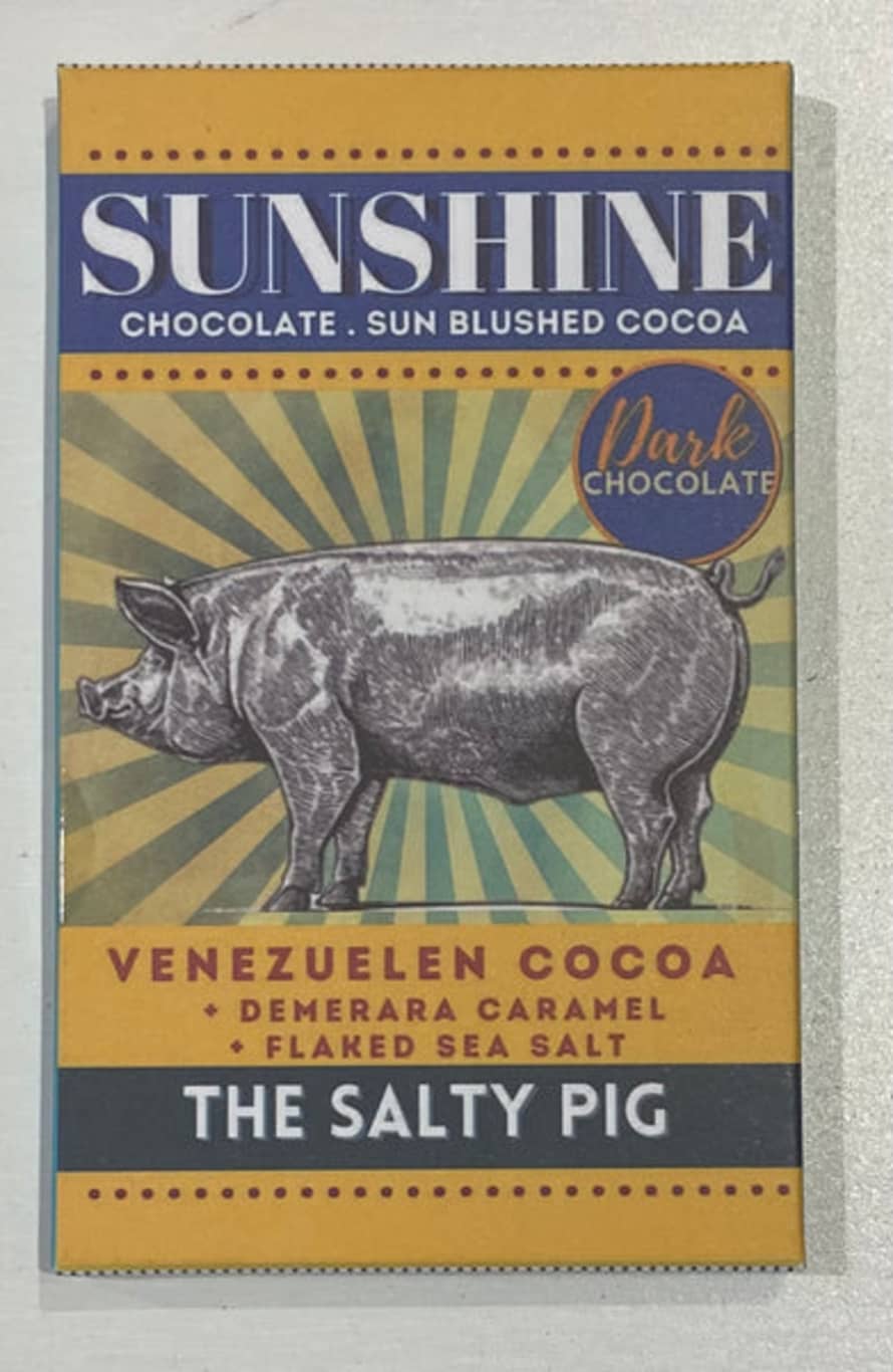Sunshine Chocolate Sunshine Chocolate - The Salty Pig Dark Chocolate