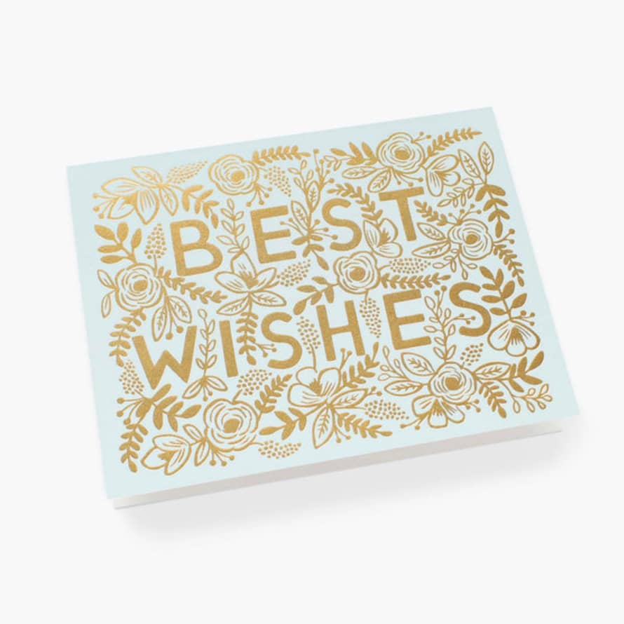Rifle Paper Co. Golden Best Wishes Card