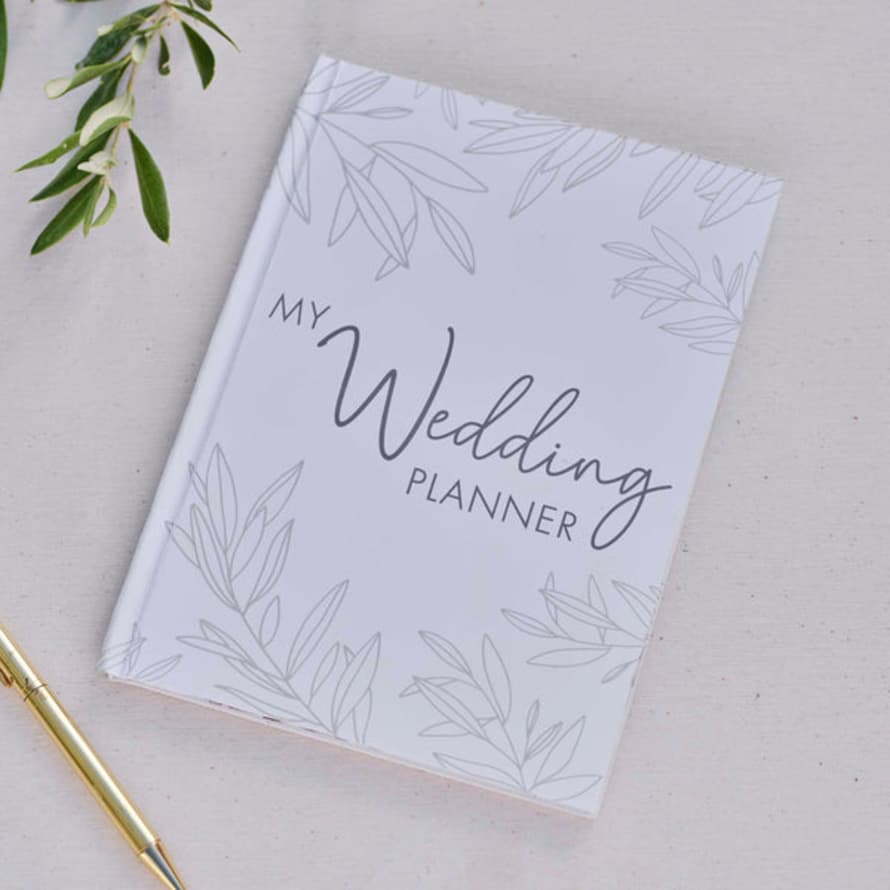 Ginger Ray White Wedding Planner Notebook