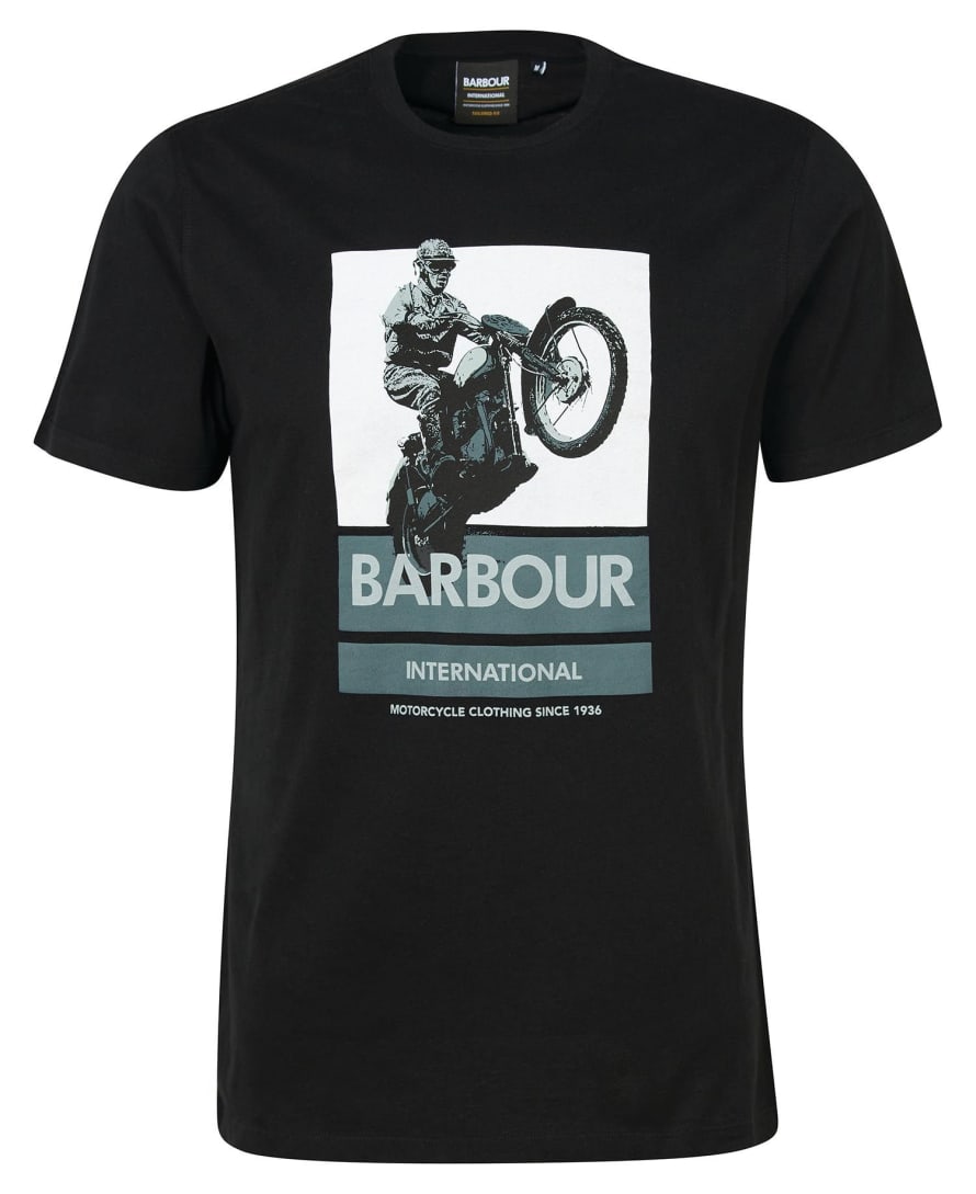 Barbour Barbour International Archie Graphic-print T-shirt Black